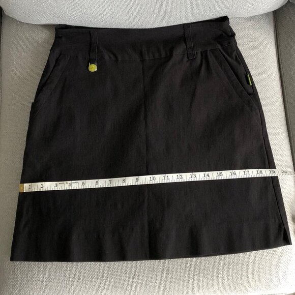 SWING CONTROL Black Skirt Lined Shorts Stretchy Tennis Golf Women's Size 4 - Picture 13 of 15